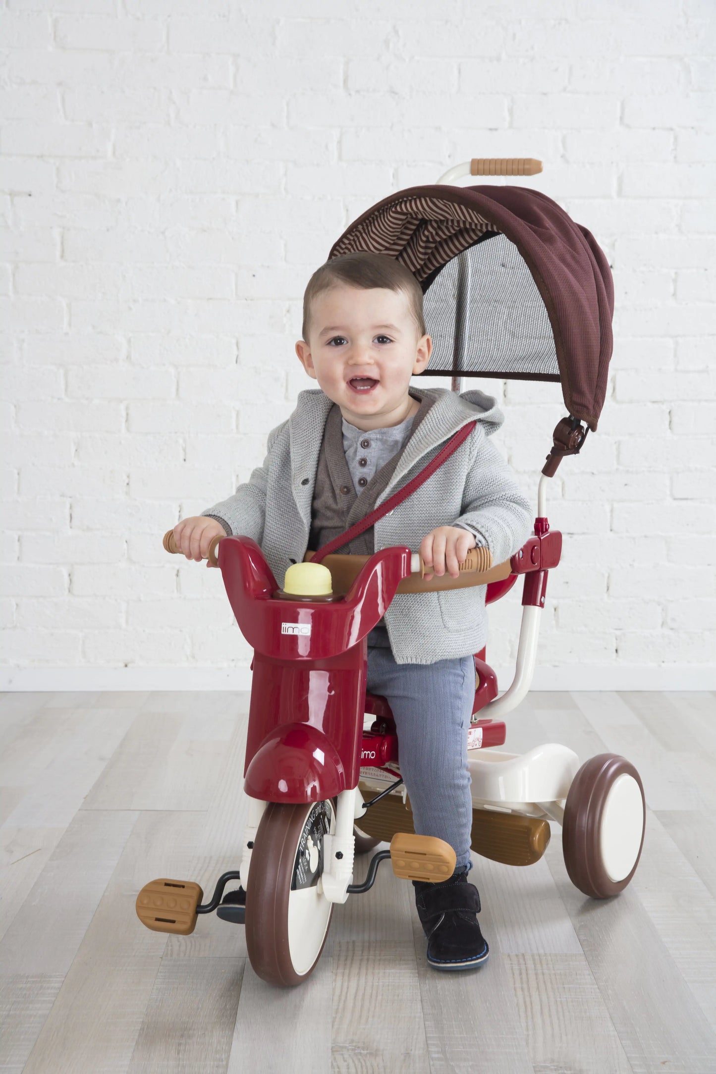 Tricycle pliable avec auvent iimo 3-in-1