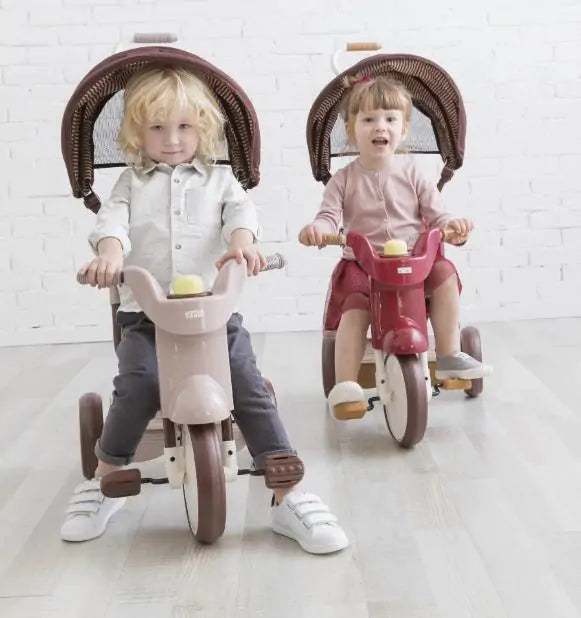 Tricycle pliable avec auvent iimo 3-in-1