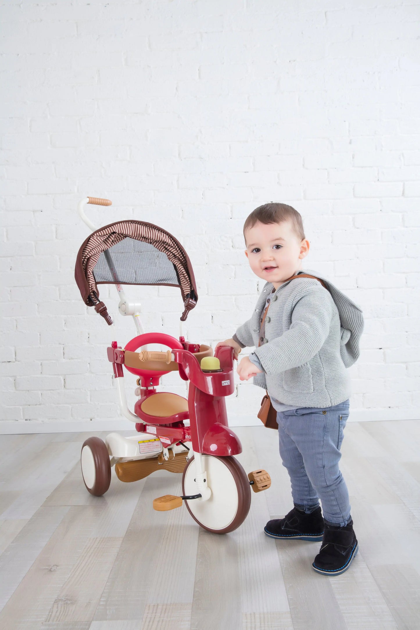 Tricycle pliable avec auvent iimo 3-in-1