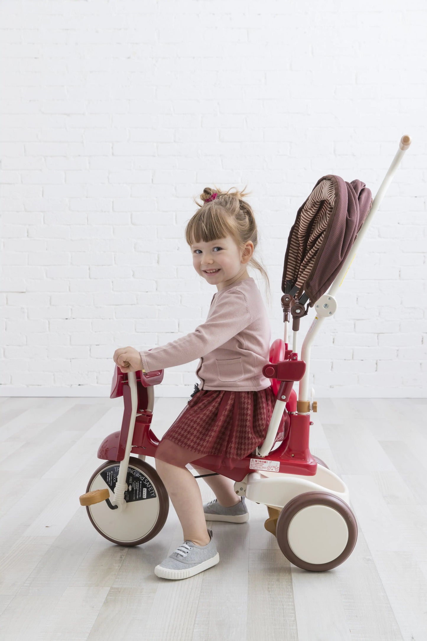 Tricycle pliable avec auvent iimo 3-in-1